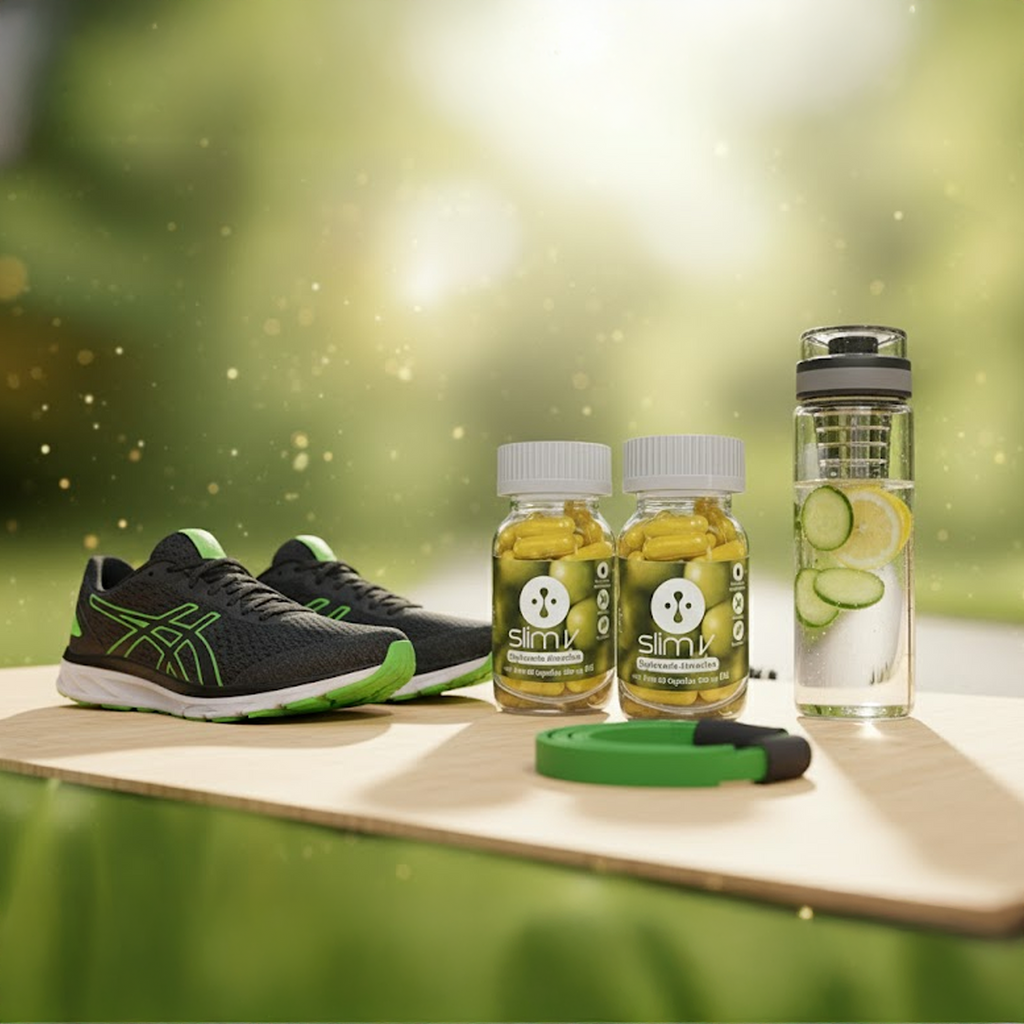 Slim-V 1x Frasco - Cápsulas de vinagre de manzana, cúrcuma y jengibre